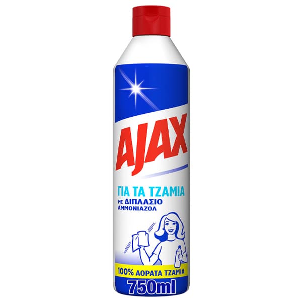 Ajax Τζαμιών Οβίδα Καθαριστικό Τζαμιών