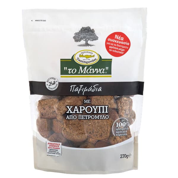 Παξιμάδια με Χαρούπι Το Μάννα Παξιμάδια