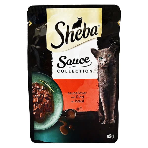Γατοτροφή Sheba Μοσχάρι Σάλτσα Φακελάκι