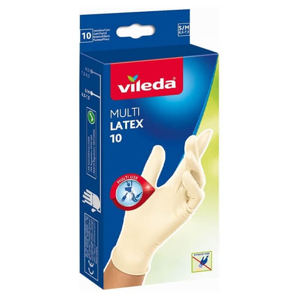 Γάντια Latex Λευκά Vileda Γάντια
