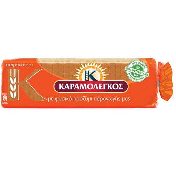 Τοστ Σταρένιο Καραμολέγκος 680gr Ψωμί Τοστ
