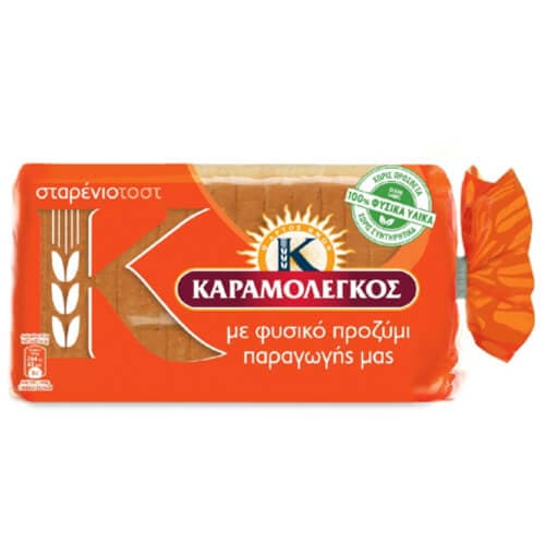 Τοστ Σταρένιο Καραμολέγκος Ψωμί Τοστ