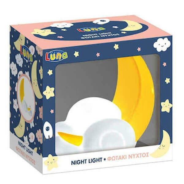Φωτάκι Νυχτός Φεγγαράκι Luna Παιδικό Φωτιστικό
