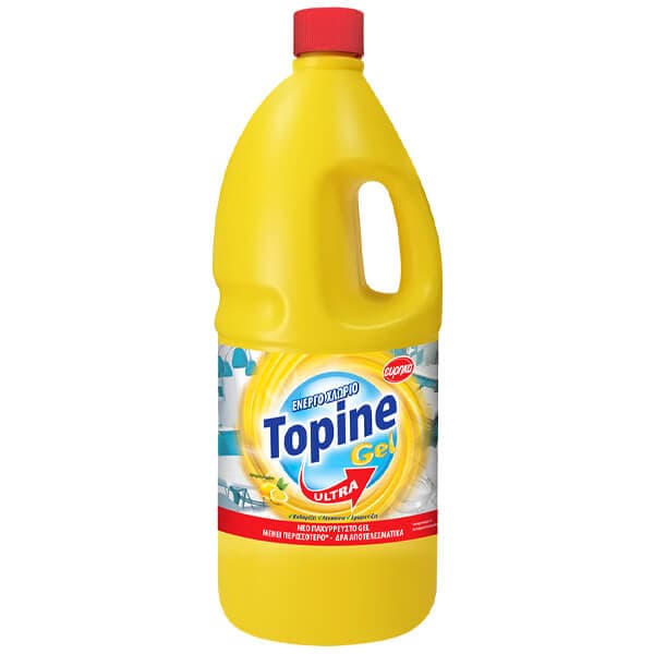 Χλώριο Gel Λεμόνι Topine Απολυμαντικό Χλωρίου