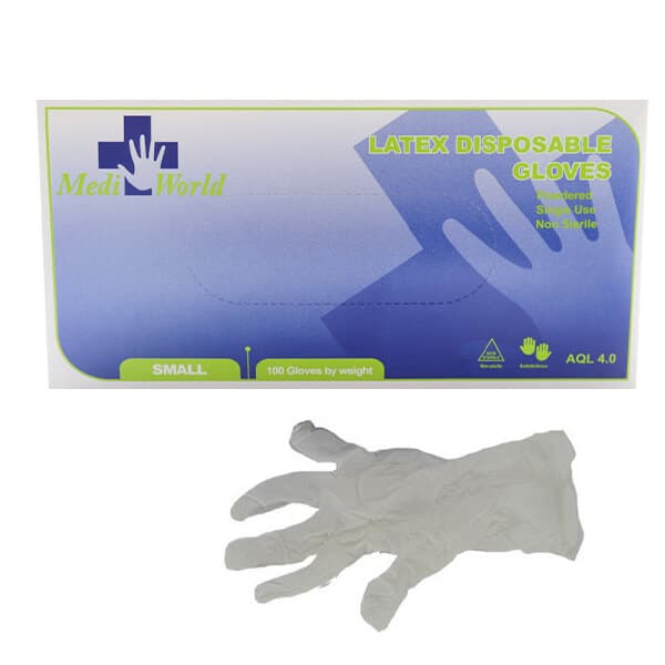 Γάντια Εξεταστικά Latex Medi-world Γάντια Ιατρικά