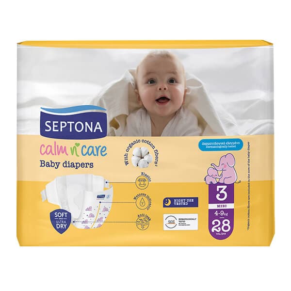 Σεπτόνα Calm N' Care Baby Diapers Βρεφικές Πάνες