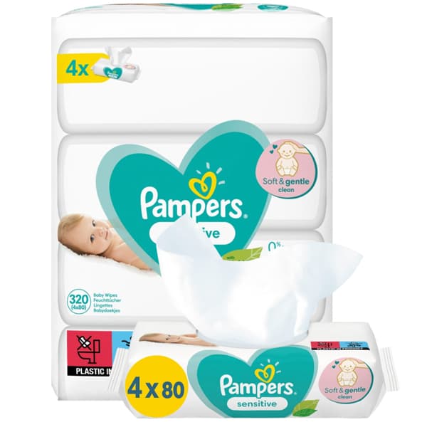 Μωρομάντηλα Sensitive Pampers Μωρομάντηλα