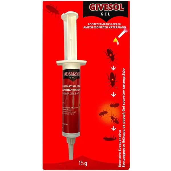 Givesol Gel Σύριγγα Κατσαρίδες Εντομοκτόνο