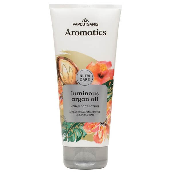 Body Lotion Papoutsanis Aromatics Luminous Argan Oil 200ml Λοσιόν Σώματος