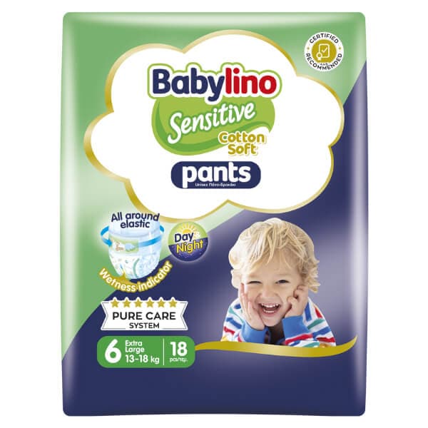 Babylino Pants Sensitive Νο6 18τεμ. Πάνες
