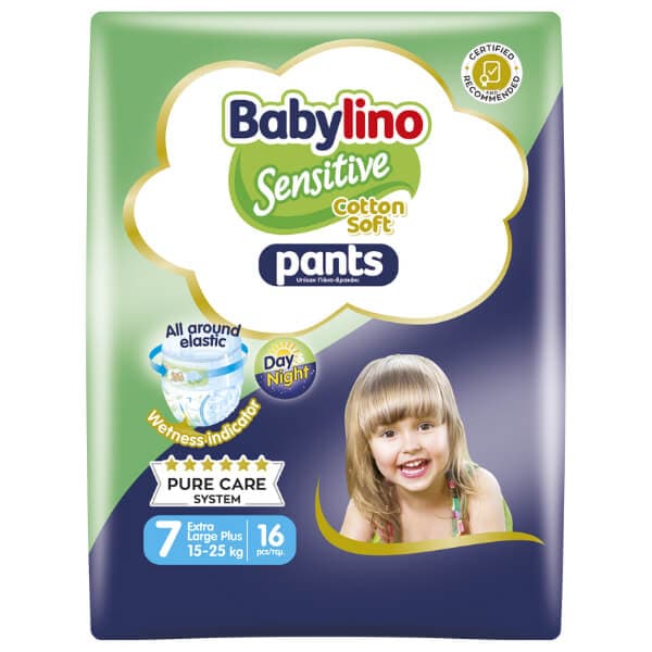Babylino Pants Sensitive No7 Βρεφικές Πάνες