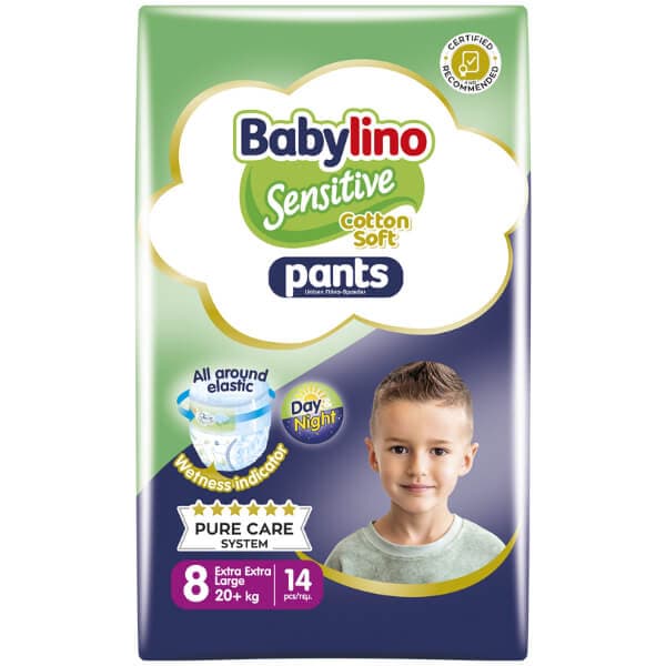Babylino Pants Sensitive No8 Βρεφικές Πάνες