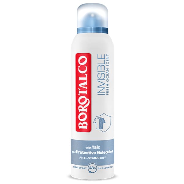 Deo Spray Borotalco Invisible Fresh Ocean 150ml Αποσμητικό Σώματος