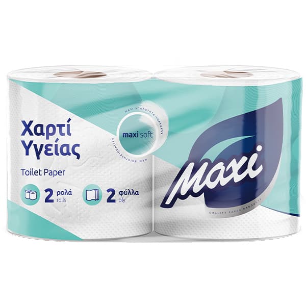 Χαρτί Υγείας 2φυλλο Λείο Maxi ΧΑΡΤΙΑ ΥΓΕΙΑΣ