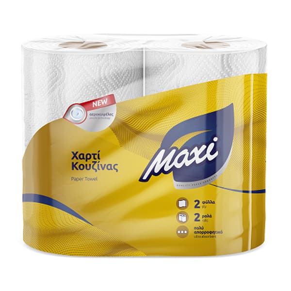 Χαρτί Κουζίνας 2φυλλο Maxi ΧΑΡΤΙΑ ΚΟΥΖΙΝΑΣ