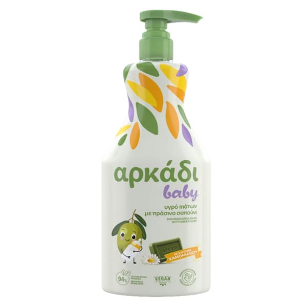 Υγρό Πιάτων Baby Χαμομήλι Αρκάδι Απορρυπαντικό Πιάτων