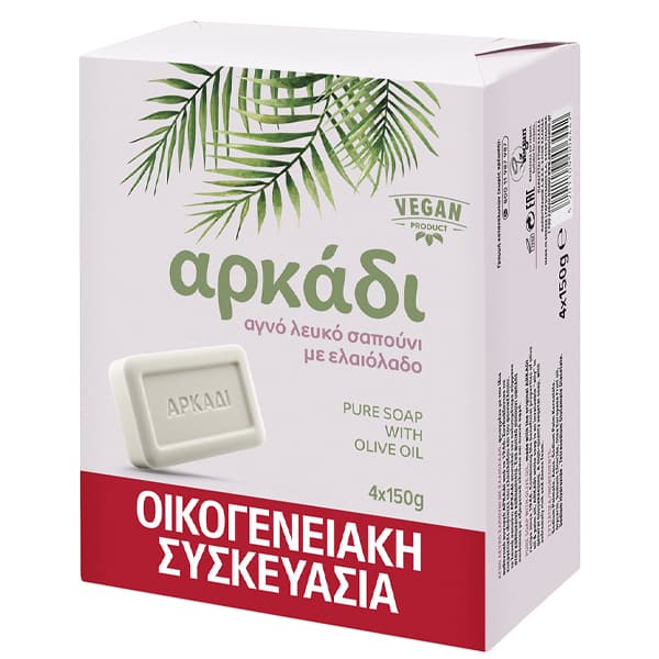 Σαπουνόπλακα Λευκή Αρκάδι Σαπούνι