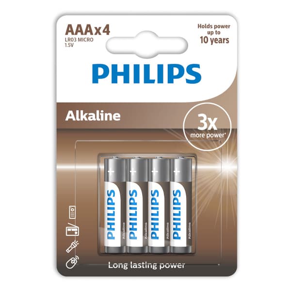 Μπαταρία Αλκαλική AAA Philips ΜΠΑΤΑΡΙΕΣ