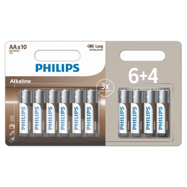 Μπαταρία Αλκαλική AA Philips Μπαταρίες
