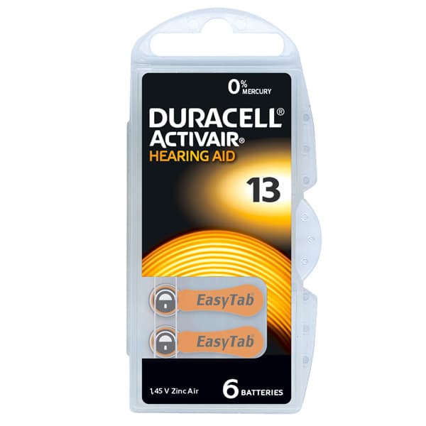 Μπαταρίες Βαρηκοΐας Duracell Da 13 Μπαταρίες