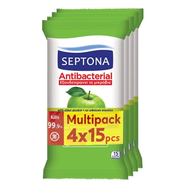 Υγρά Μαντηλάκια Septona Πράσινο Μήλο Μαντηλάκια Καθαρισμού