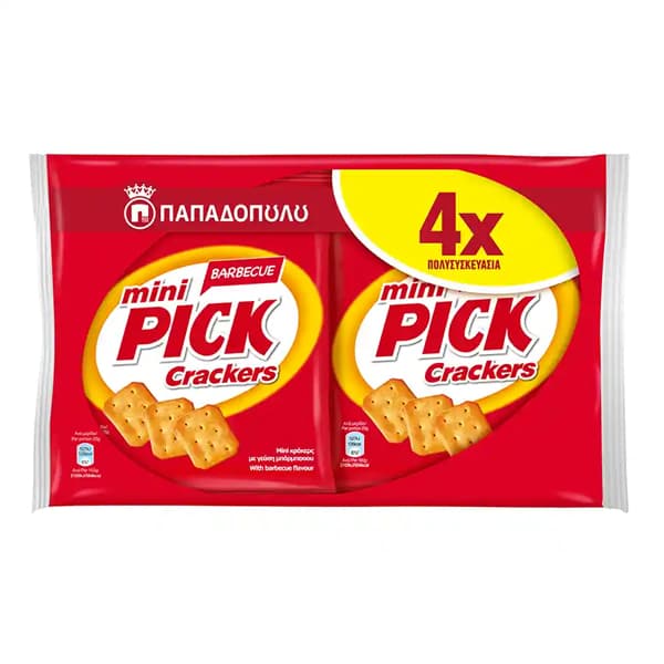 Mini Pick Crackers Barbeque Παπαδοπούλου Crackers