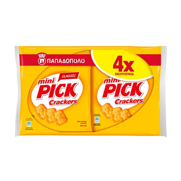 Mini Pick Crackers Classic Παπαδοπούλου Σνακ