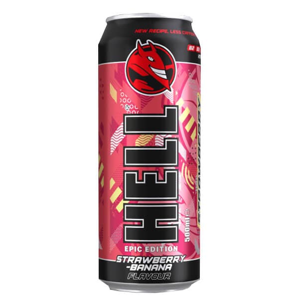 Hell Energy Drink Strawberry-Banana Energy Drink