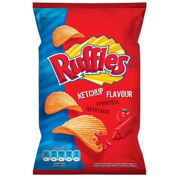 Chips Ketchup Ruffles Πατατάκια