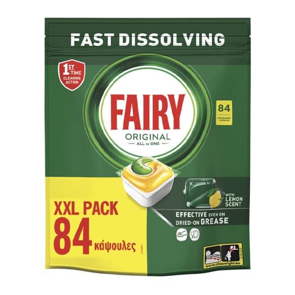 Caps Original Fairy Καθαριστικά Πλυντηρίου Πιάτων