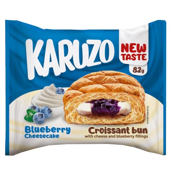 Κρουασάν Bun Karuzo Cheesecake Blueberry Κρουασάν