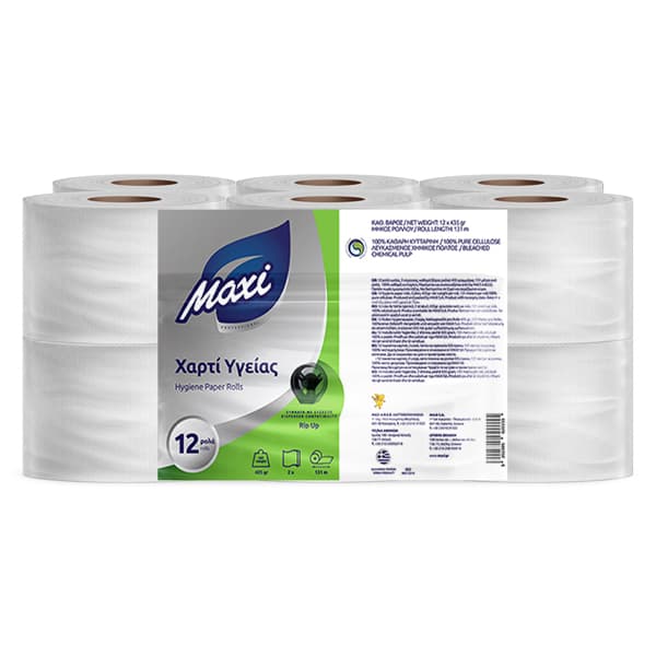 Χαρτί Υγείας Maxi 12x450gr Χαρτιά Υγείας