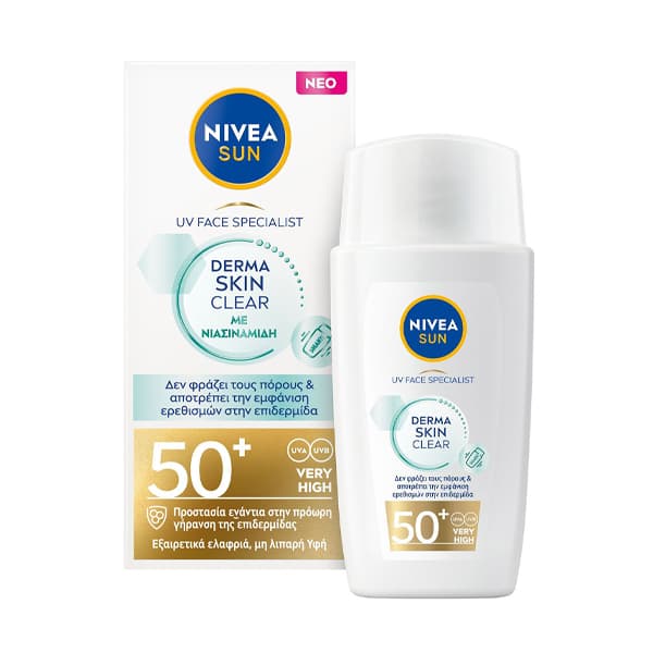 Nivea Sun Προσώπου Derma Skin Clear Αντηλιακό Προσώπου