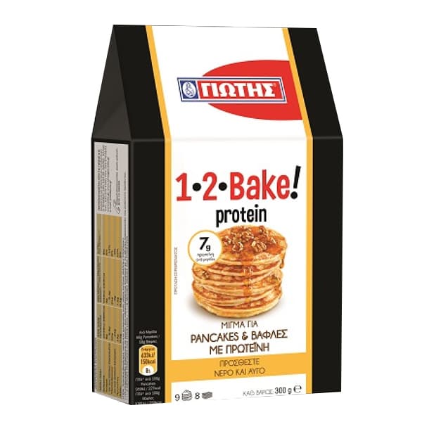 Μείγμα Protein 1 2 Bake Γιώτης Μείγμα για Pancakes και Βάφλες