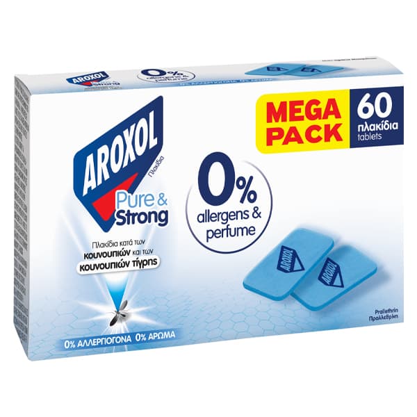 Ταμπλέτες Ματ Aroxol 60τεμ Εντομοαπωθητικές Ταμπλέτες