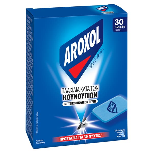 Ταμπλέτες Ματ Aroxol 30 Τεμάχια Εντομοαπωθητικά