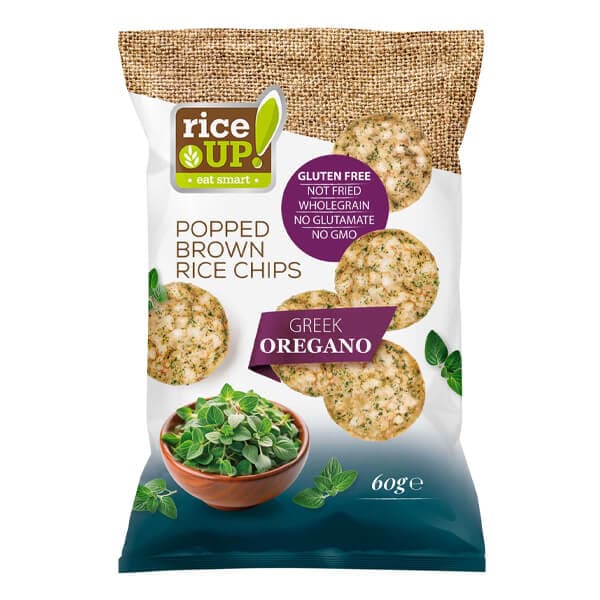Τσιπς Ολικής Ελληνική Ρίγανη Rice Up Σνακ