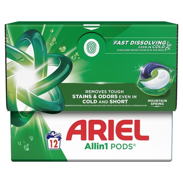 Pods All In 1 Ariel 12 τεμ. Κάψουλες Πλυντηρίου