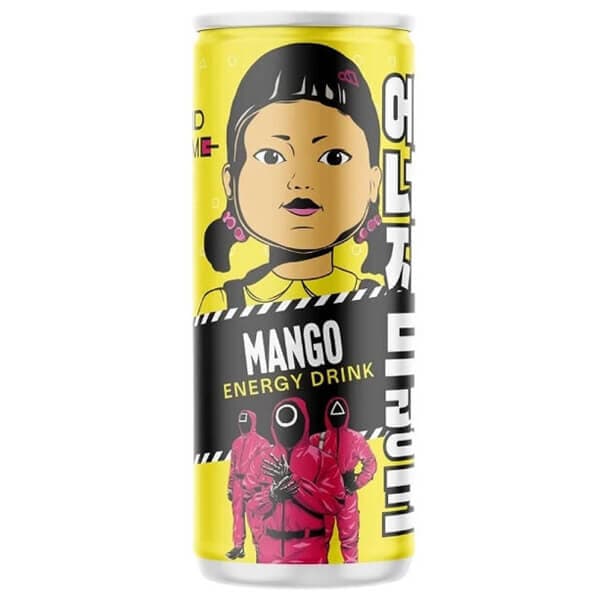Squid Game Energy Drink Mango Energy Drinks