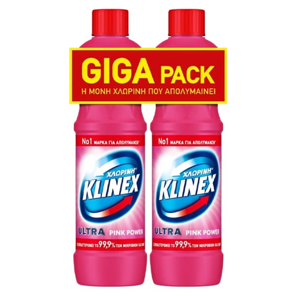 Χλωρίνη Παχύρευστη Klinex 2x1250ml Καθαριστικό