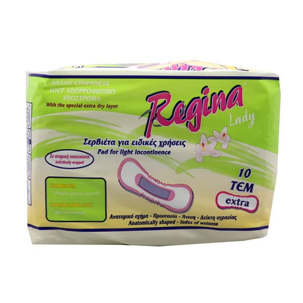Σερβιέτα Ελαφράς Ακράτειας Regina Extra Πάνες Ακράτειας