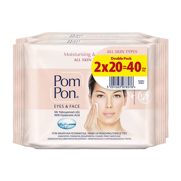 Μαντηλάκια Pom Pon Eyes and Face Καθαρισμού Προσώπου
