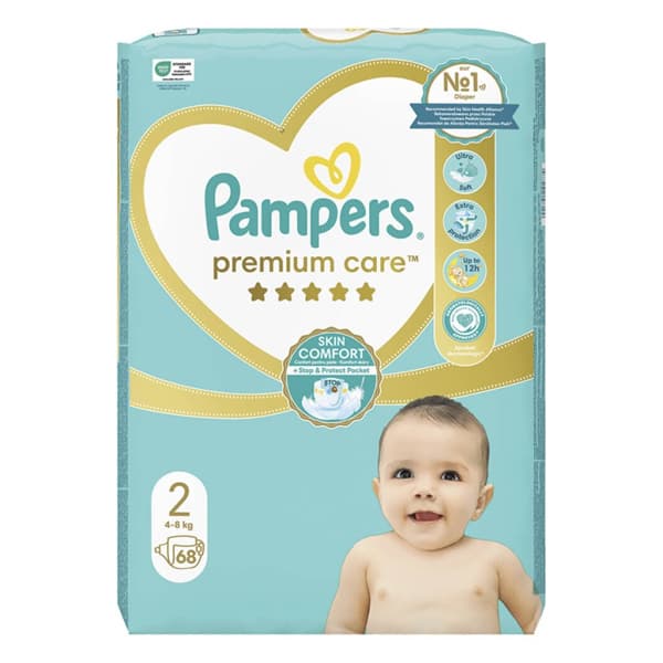 Pampers Premium Care Νο2 Βρεφικές Πάνες