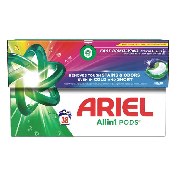 Ariel Pods All In 1 Color Caps Πλυντηρίου