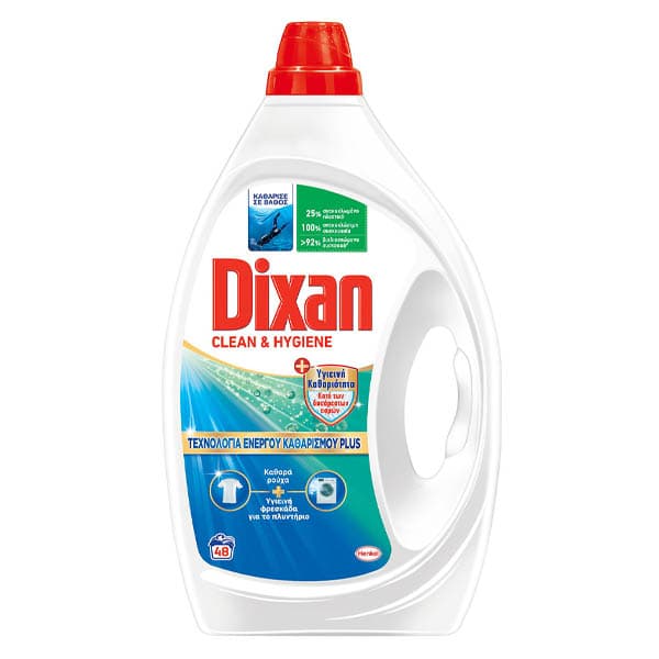Υγρό Πλυντηρίου Gel Dixan Καθαριότητα Ρούχων