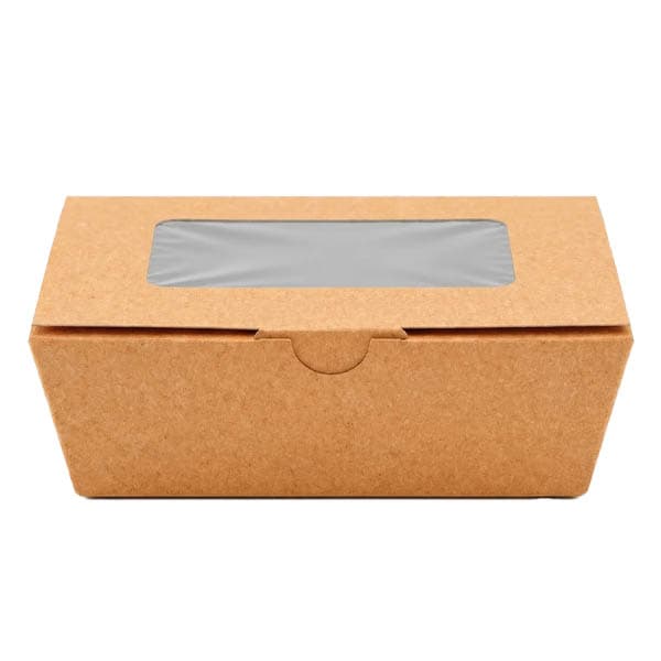 Κραφτ Box Με Παράθυρο Small Συσκευασία Take Away