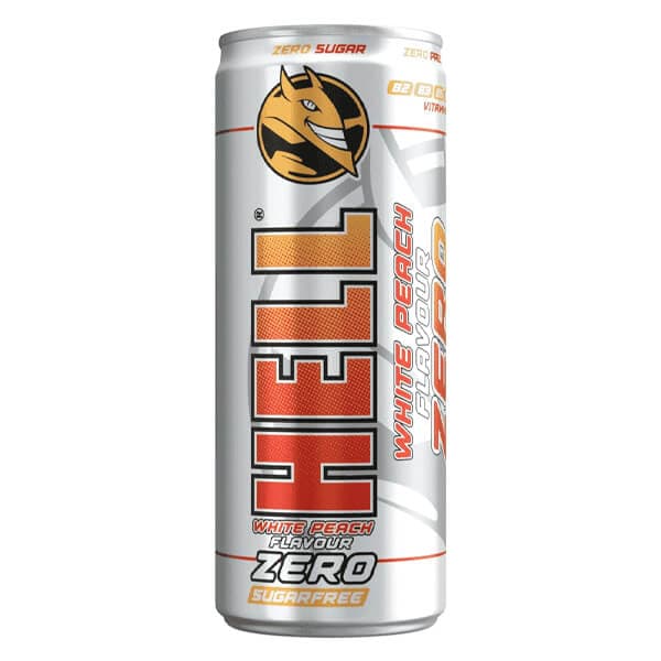 Energy Drink Zero-White Peach Hell Energy Drinks