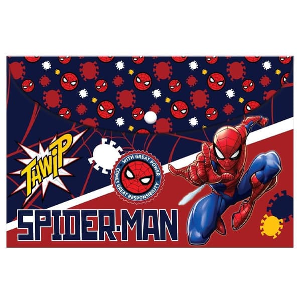 Φάκελος Κουμπί Spiderman Γραφική Ύλη
