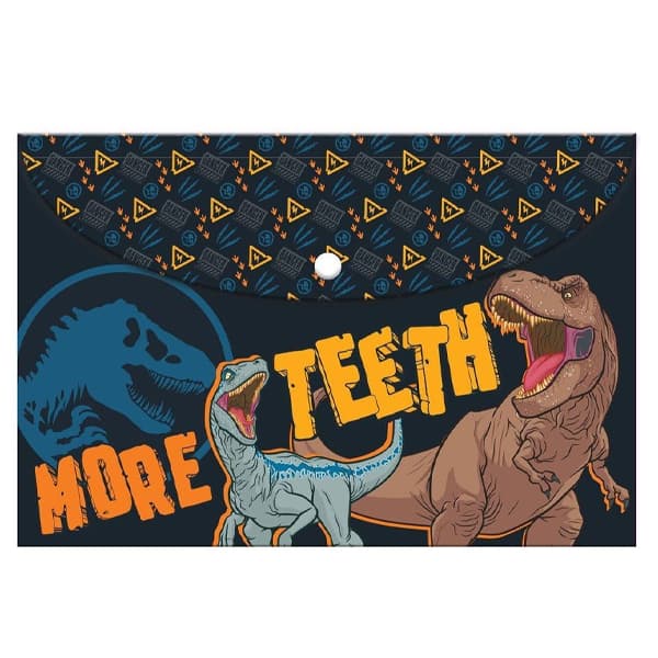 Φάκελος Κουμπί Jurassic Γραφική Ύλη