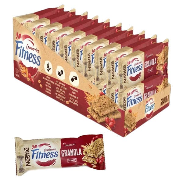 Μπάρες Fitness Granola Cranberry Nestle ΜΠΑΡΕΣ ΔΗΜΗΤΡΙΑΚΩΝ